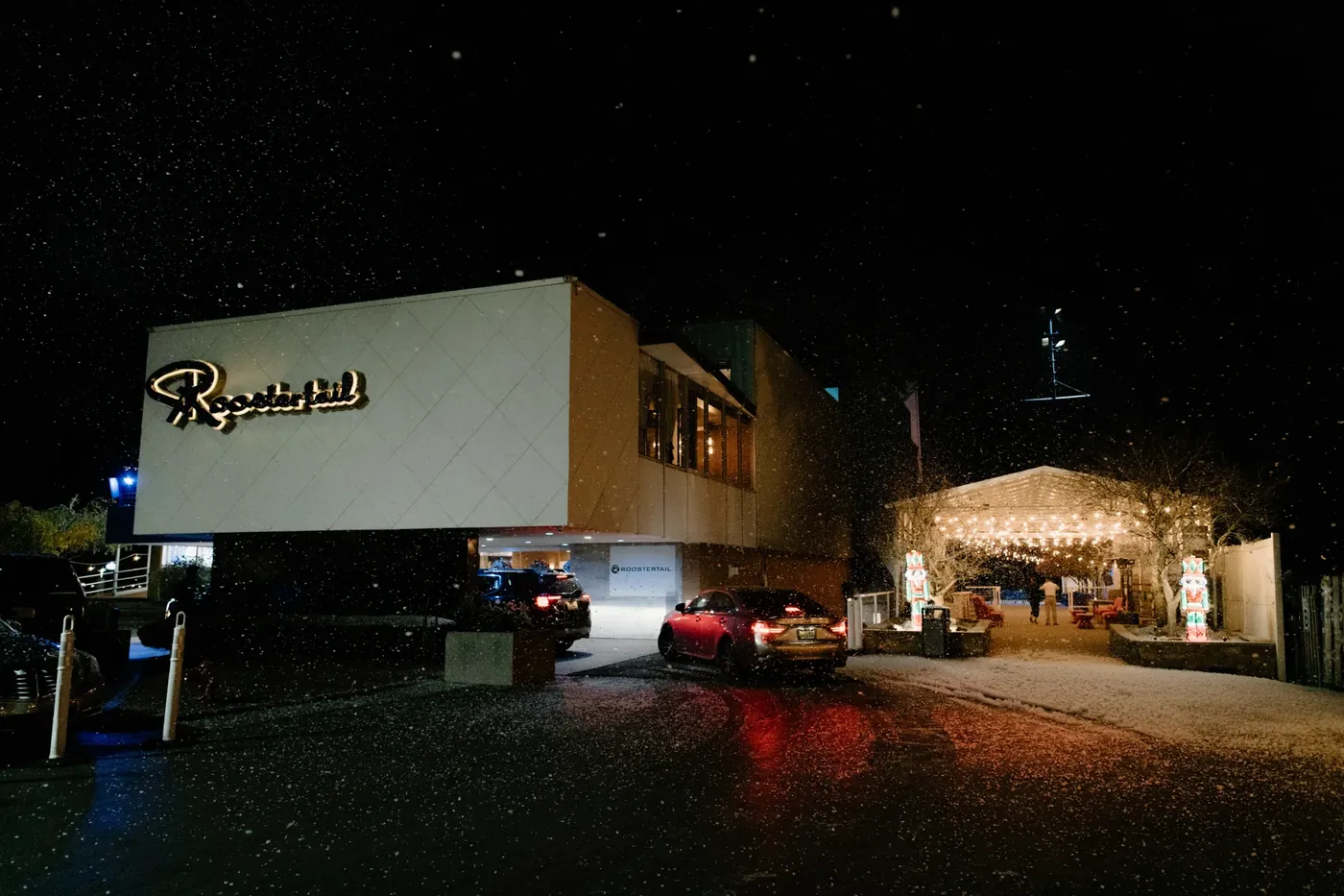 Arriving at the Roostertail